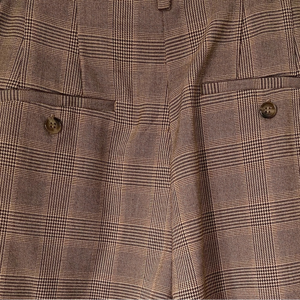 H&M ankle length pants in light beige/checked - Picture 4 of 9